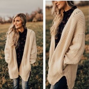 FREE PEOPLE Nightingale Knit Cardigan